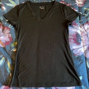 NOBO No Boundaries small black v neck blouse. Used but in good condition.